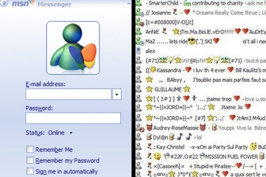 MSN Messenger als voorloper van online daten en digitale ontmoetingen.